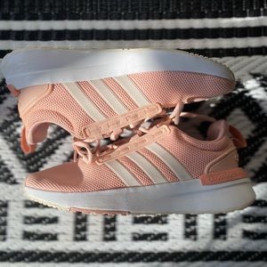 Pink Adidas CloudFoam PrimeGreen Womens Sneakers
